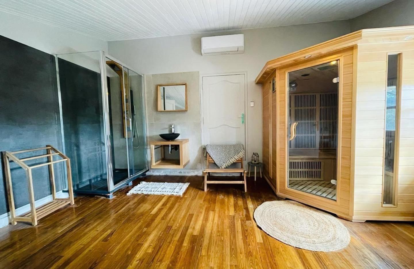 "Les Hauts Du Marquet" - Meuble De Tourisme 5 Etoiles - Gite De Groupe 15 Personnes En Cevennes - Piscine A Debordement - Balneo - Sauna - Nature Saint Jean du Pin Exterior foto
