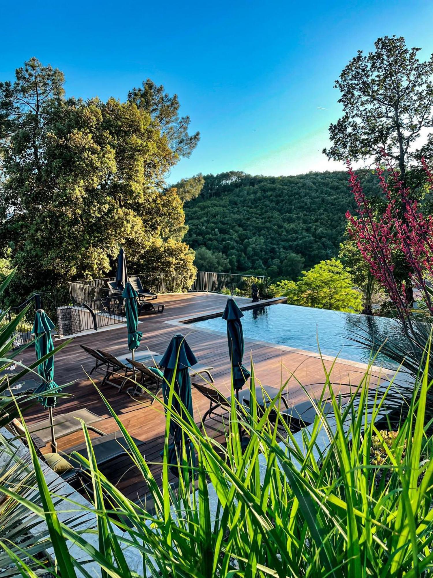 "Les Hauts Du Marquet" - Meuble De Tourisme 5 Etoiles - Gite De Groupe 15 Personnes En Cevennes - Piscine A Debordement - Balneo - Sauna - Nature Saint Jean du Pin Exterior foto