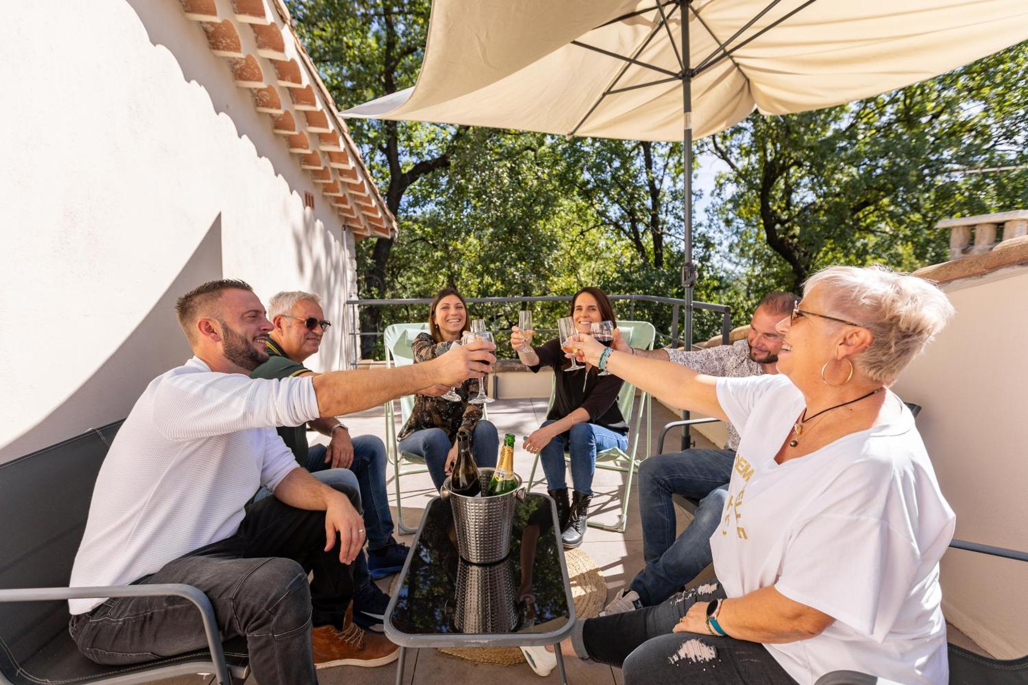 "Les Hauts Du Marquet" - Meuble De Tourisme 5 Etoiles - Gite De Groupe 15 Personnes En Cevennes - Piscine A Debordement - Balneo - Sauna - Nature Saint Jean du Pin Exterior foto