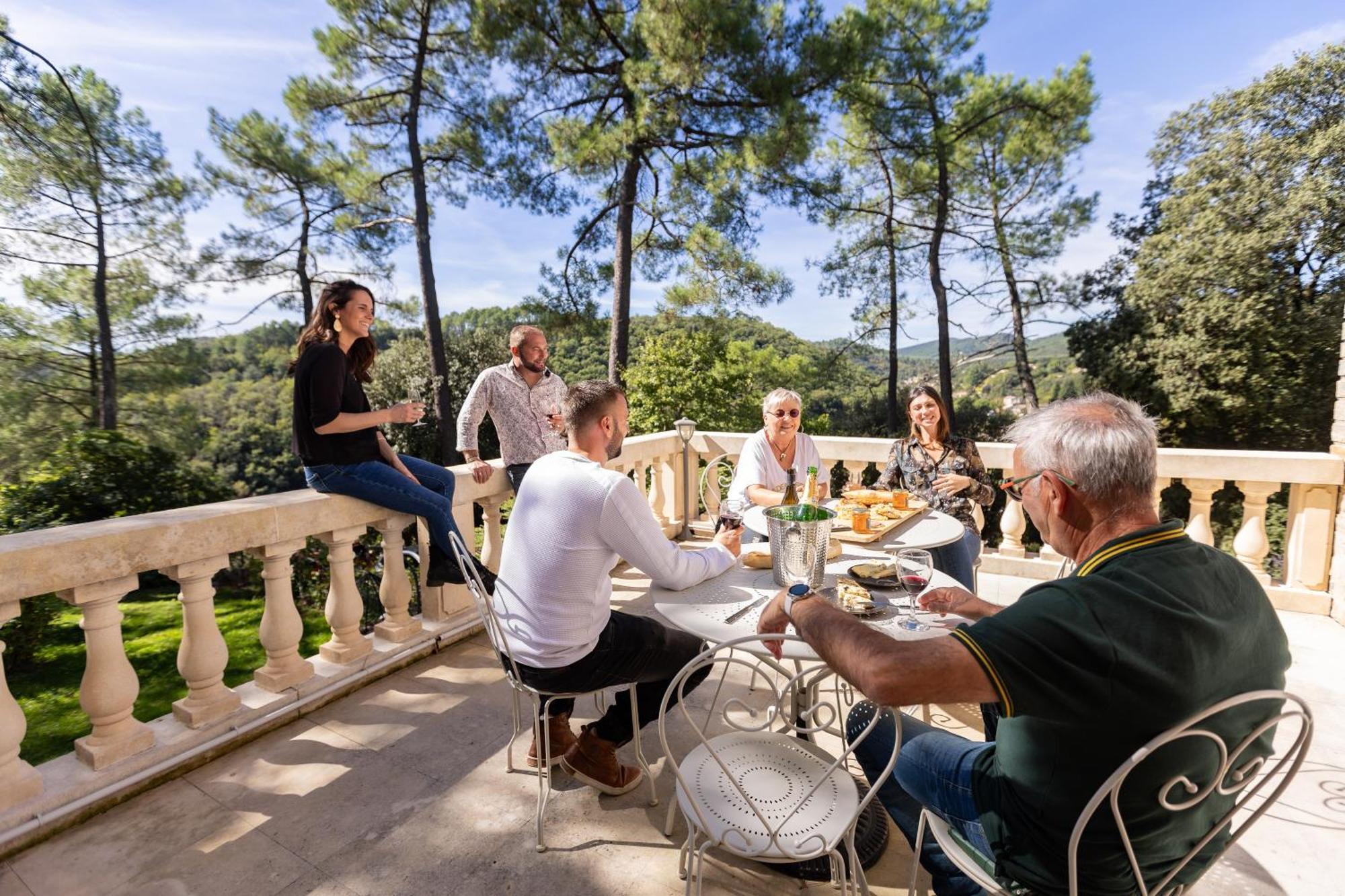 "Les Hauts Du Marquet" - Meuble De Tourisme 5 Etoiles - Gite De Groupe 15 Personnes En Cevennes - Piscine A Debordement - Balneo - Sauna - Nature Saint Jean du Pin Exterior foto